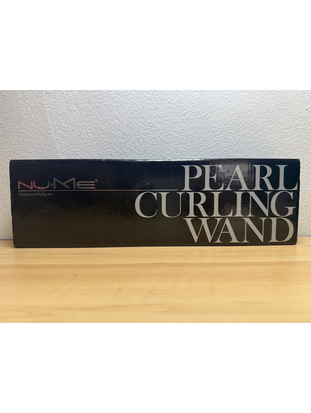 NuMe Pearl Curling Wand, Black, 45 watt, 410 F, w/heat glove